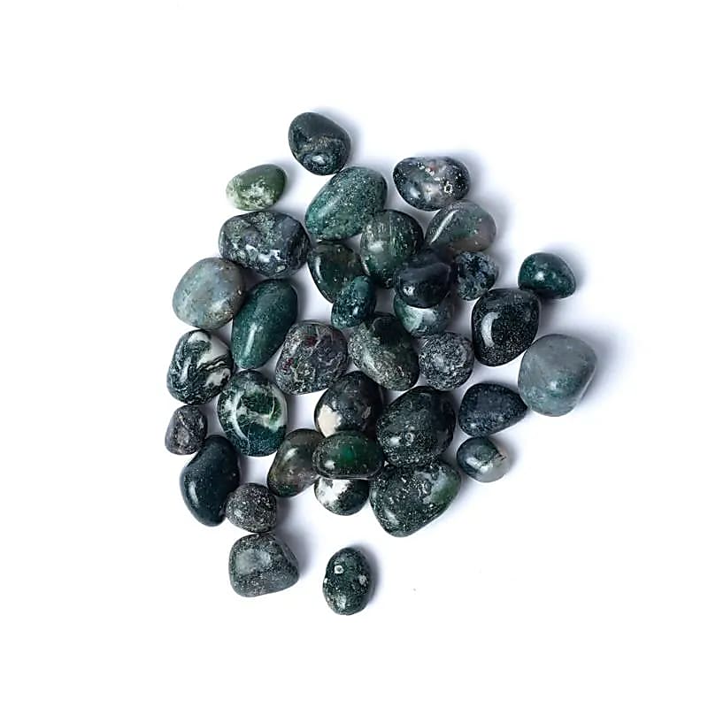 Agate mousse pierres polies qualité A