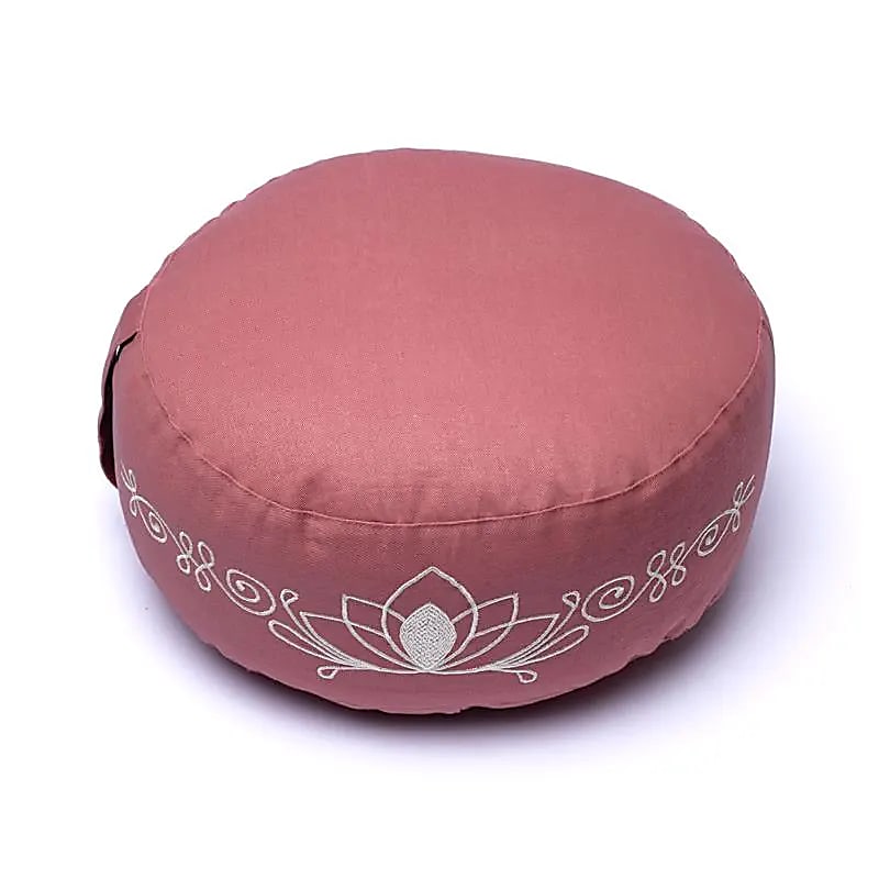 Meditationskissen altrosa Lotus BIO-Baumwolle (OCS)