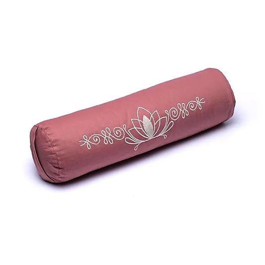 Bolster meditazione rosa antico loto cotone organico (OCS)
