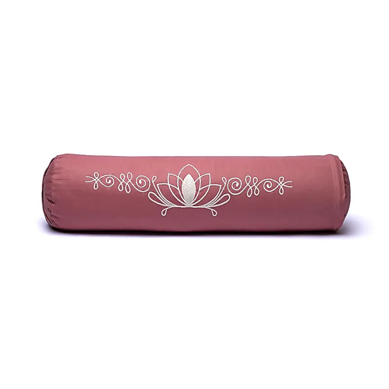 Bolster meditazione rosa antico loto cotone organico (OCS)