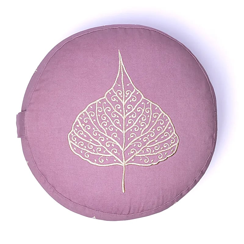 Cuscino meditazione lilla foglia di bodhi cotone organico (OCS)