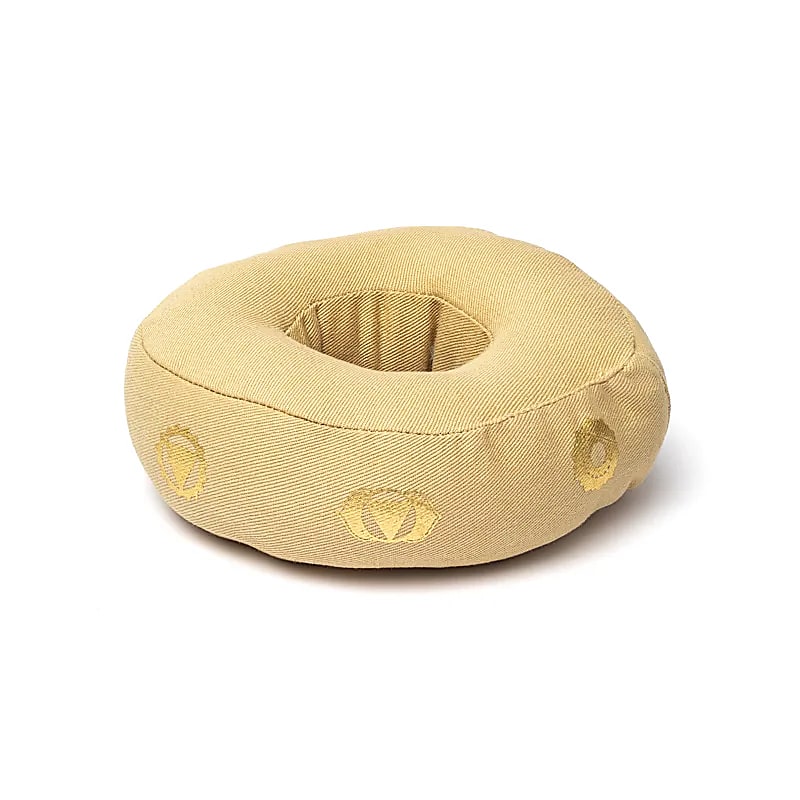 Klangschalenkissen 7 Chakren beige S
