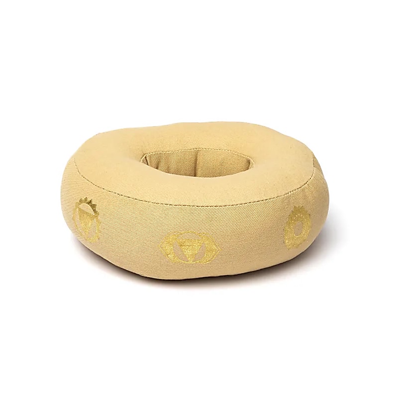 Singing bowl cushion 7 chakras beige M wholesale