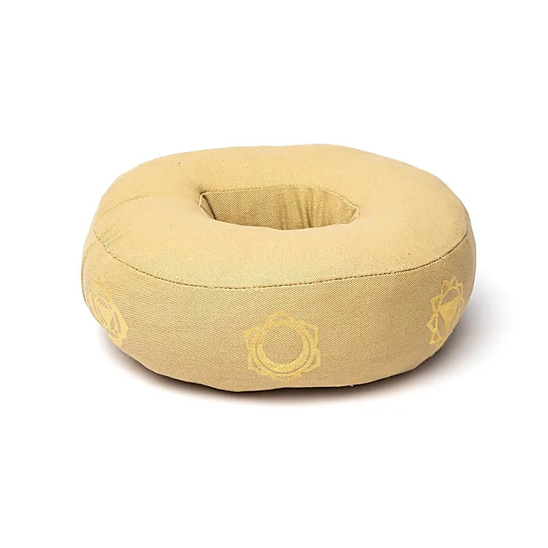 Coussin de bol chantant 7 chakras beige L de gros