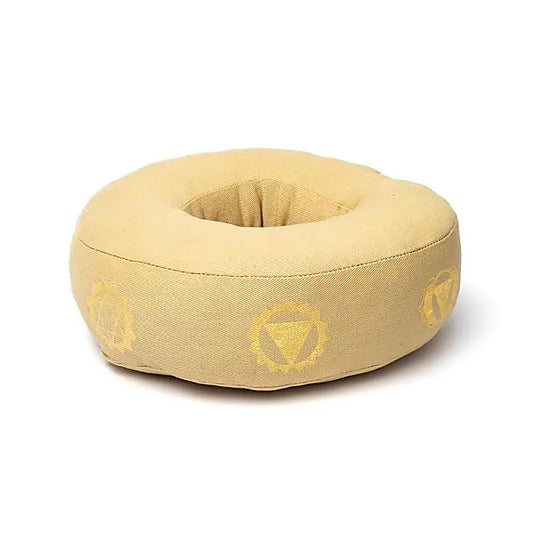 Singing bowl cushion 7 chakras beige L
