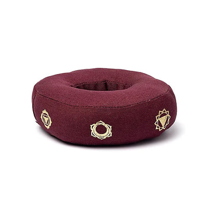 Singing bowl cushion 7 chakras aubergine S wholesale thumb