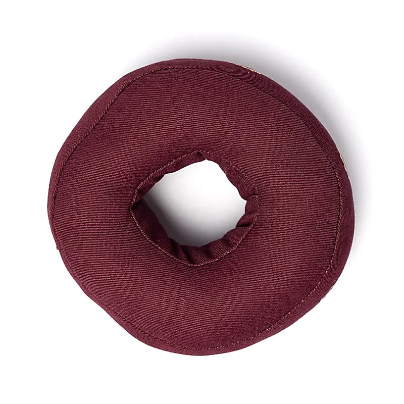 Singing bowl cushion 7 chakras aubergine S