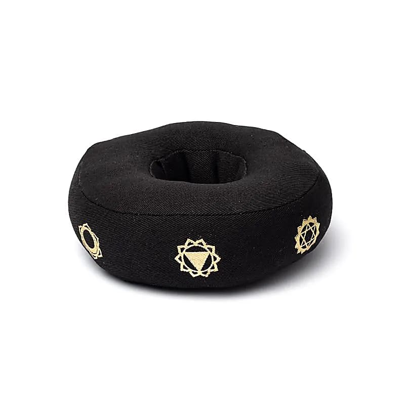 Cojín para cuenco 7 chakras negro S