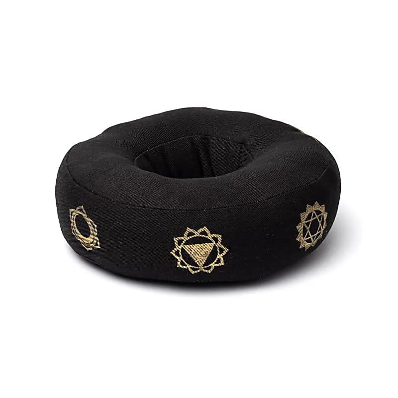Singing bowl cushion 7 chakras black M