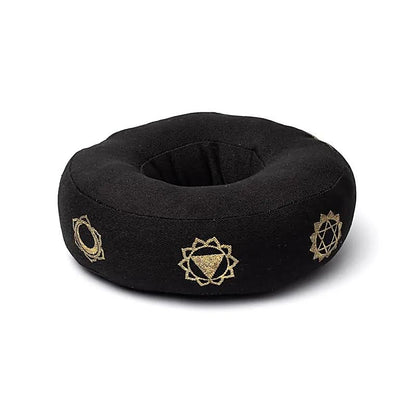 Singing bowl cushion 7 chakras black M thumb