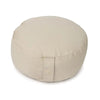 Cuscino meditazione rotondo beige cotone organico (OCS)