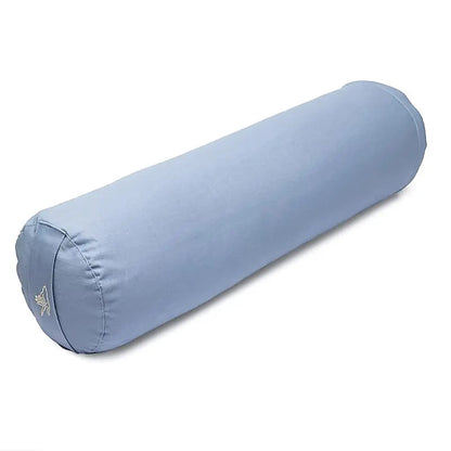 Coussin de méditation bolster bleu coton bio (OCS) thumb