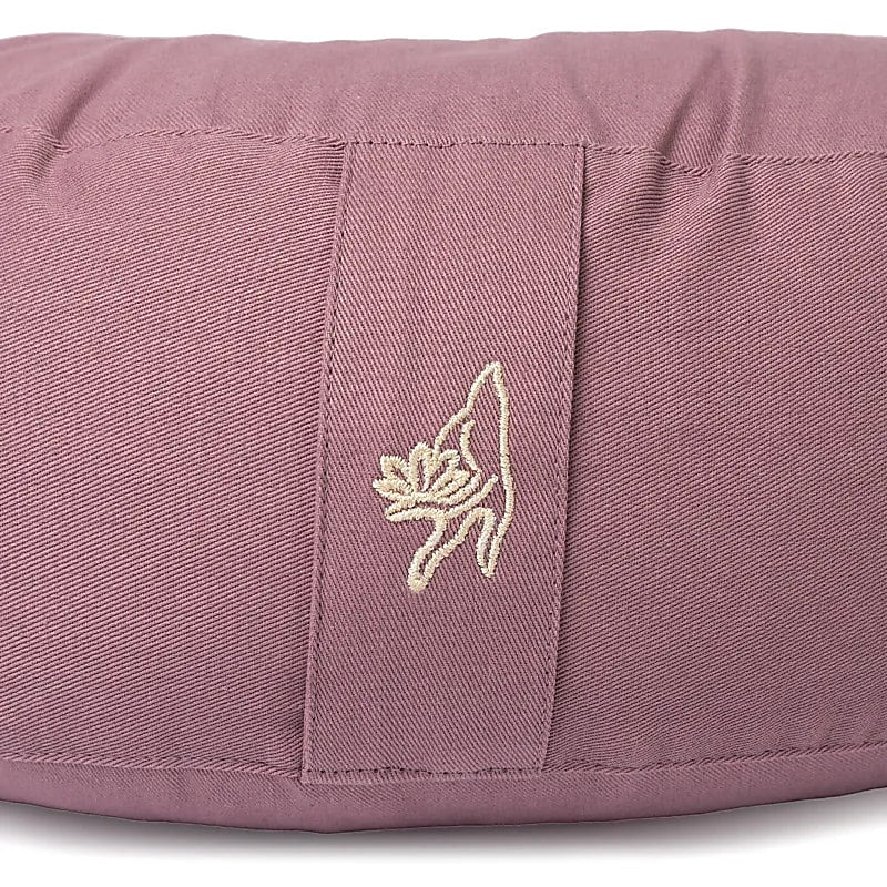 Coussin de méditation croissant lilas coton bio (OCS) de gros