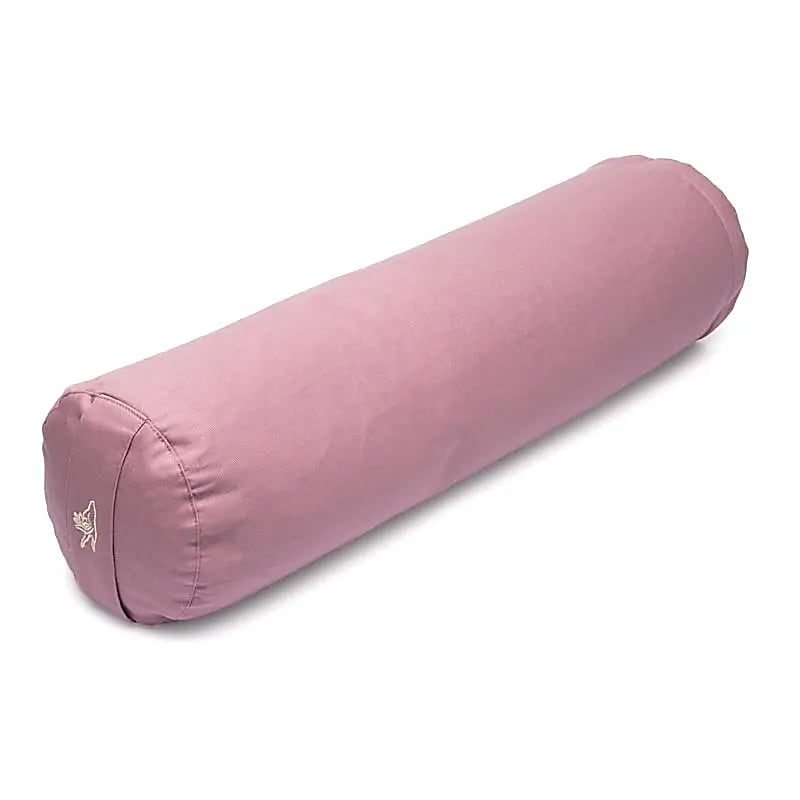 Coussin de méditation bolster lilas coton bio (OCS)