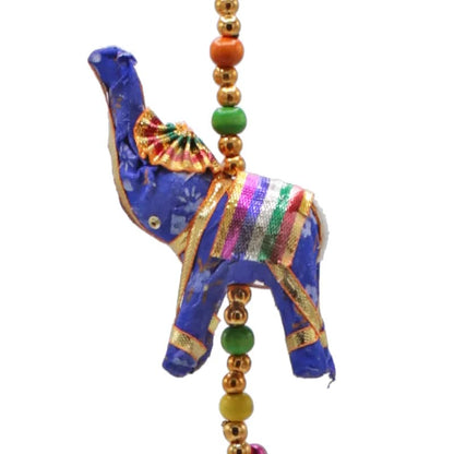 Decorative garland clothed Elephants Brass thumb