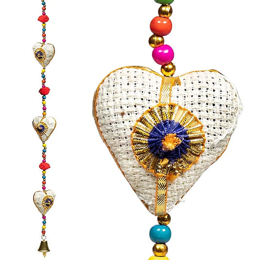 Hearts garland jute
