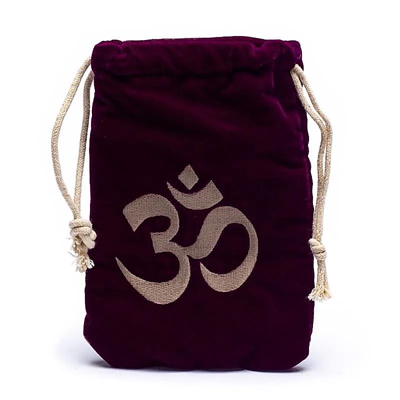 Borsa di velluto con simbolo Om