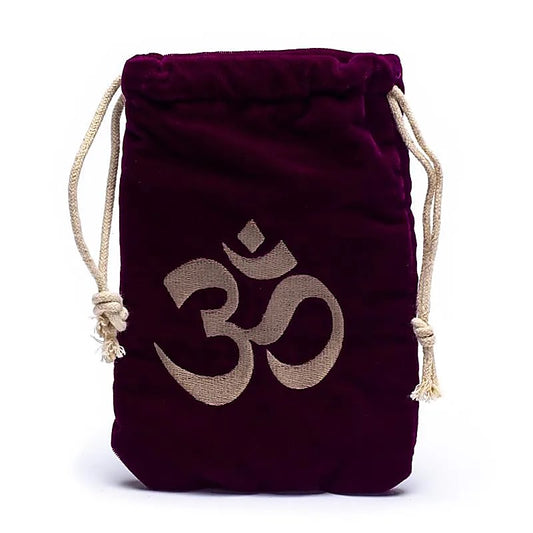 Bolsa de terciopelo con el símbolo de Ohm
