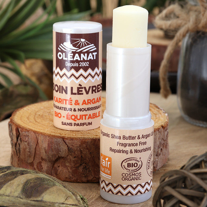 Oléanat shea butter & argan organic lip balm