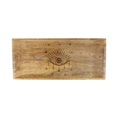 Serving Tray All-Seeing Eye Mango Wood wholesale thumb