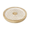Wierookhouder Bloem des Levens Mandala Mangohout Whitewash