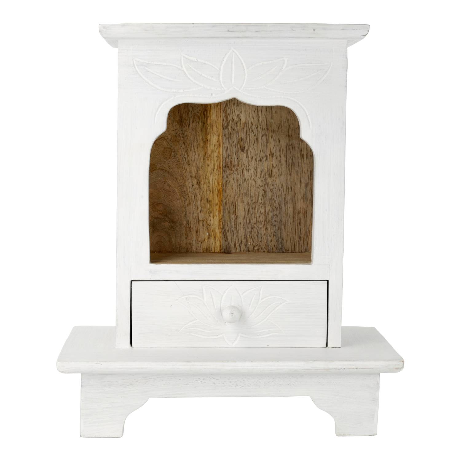 Comprar NEW Altar on base mangowood whitewash - 30x19cm - 9059