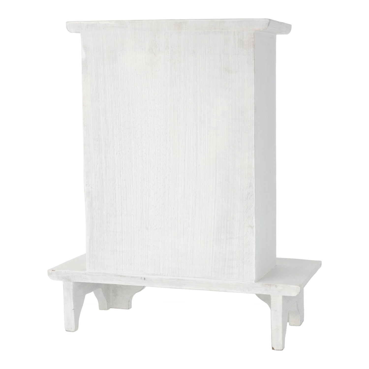NEW Altar on base mangowood whitewash - 30x19cm - 9059 Madera