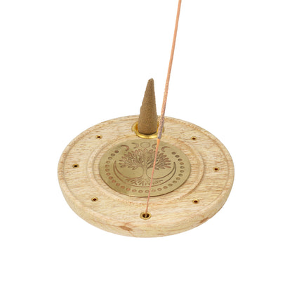 Wierookbrander rond Levensboom mangohout - 9070 groothandel thumb