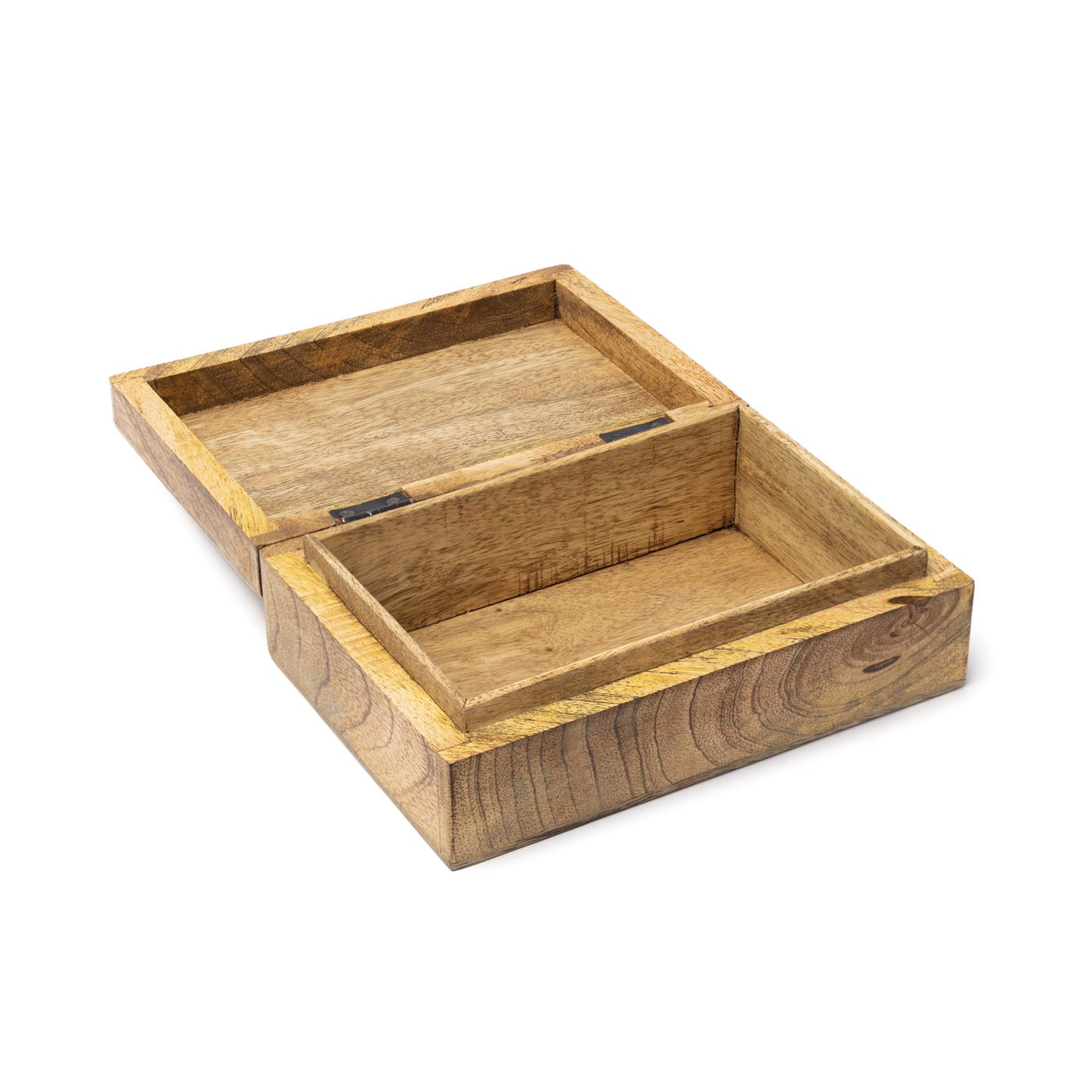 Tarot Box All-Seeing Eye Whitewashed Mango Wood