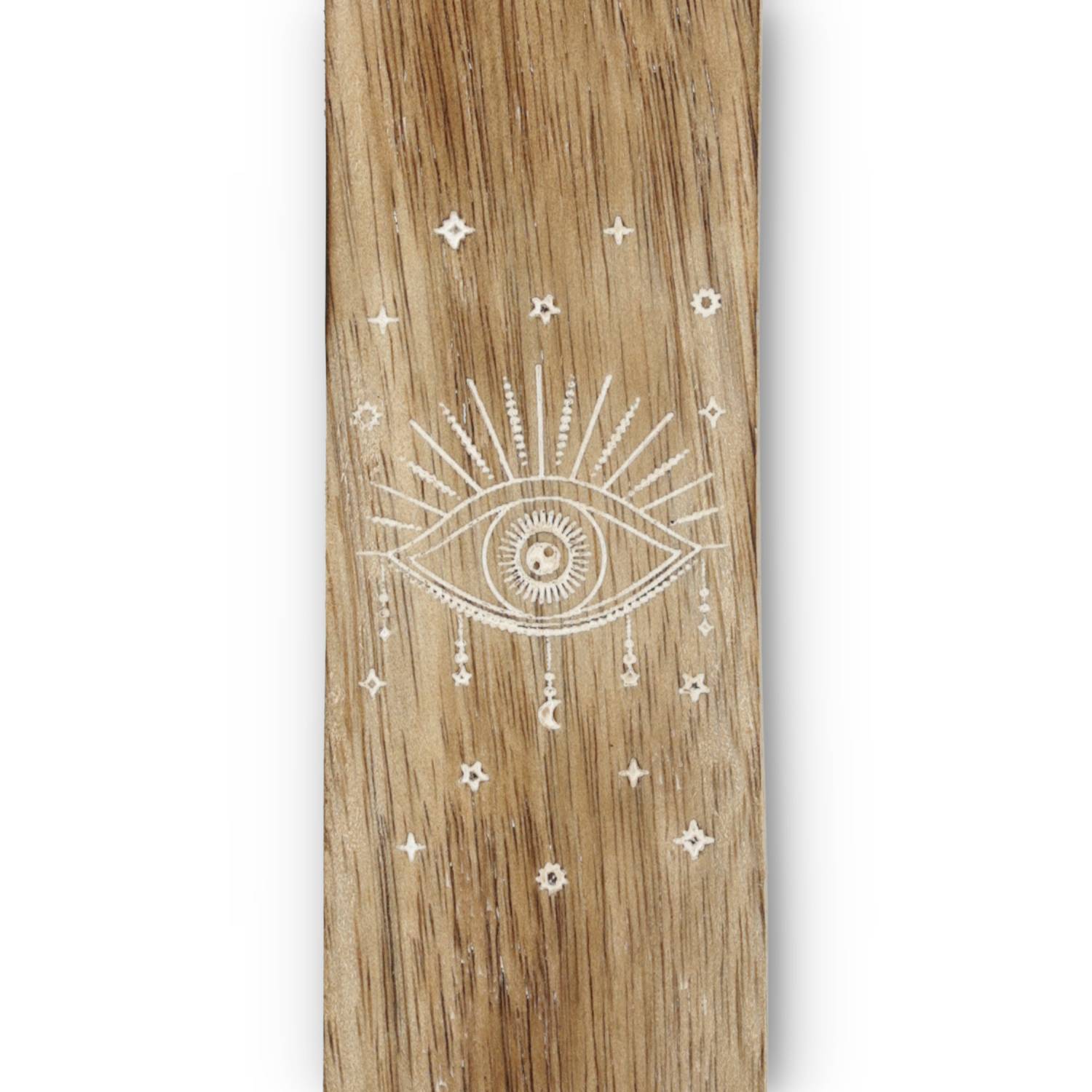 Wierookhouder Alziend Oog Mangohout Whitewash - 9078 wholesale