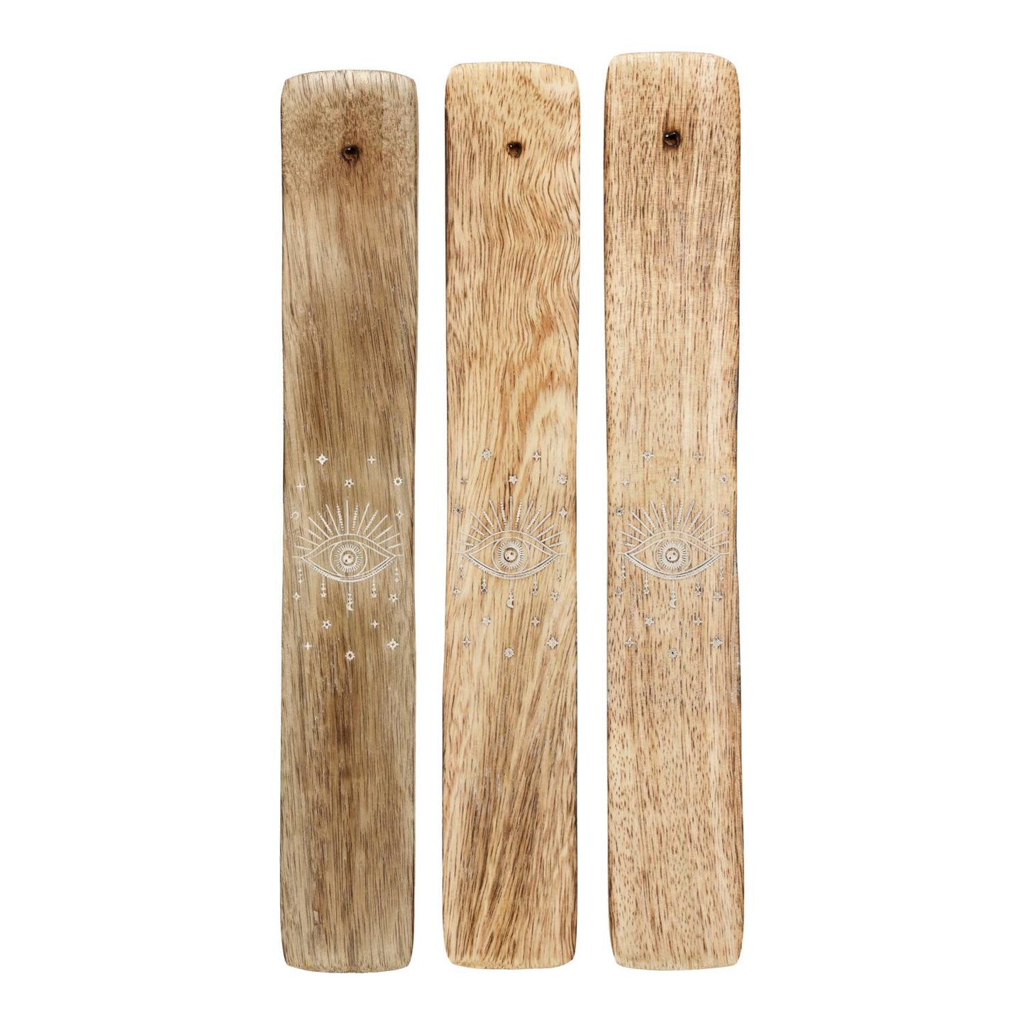 Wierookhouder Alziend Oog Mangohout Whitewash - 9078