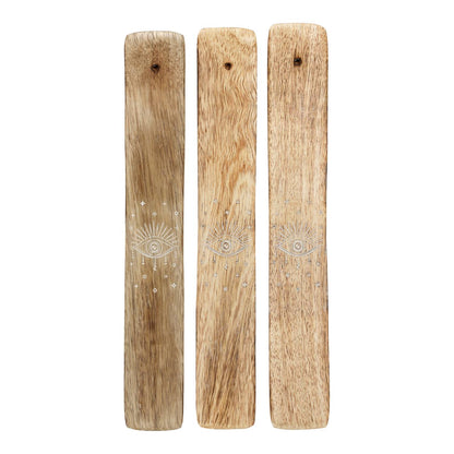 Wierookhouder Alziend Oog Mangohout Whitewash - 9078 Wood thumb