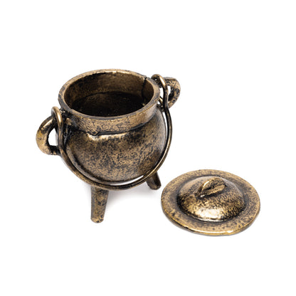 Cauldron (heksenketel) gietijzer goudkleurig groothandel thumb