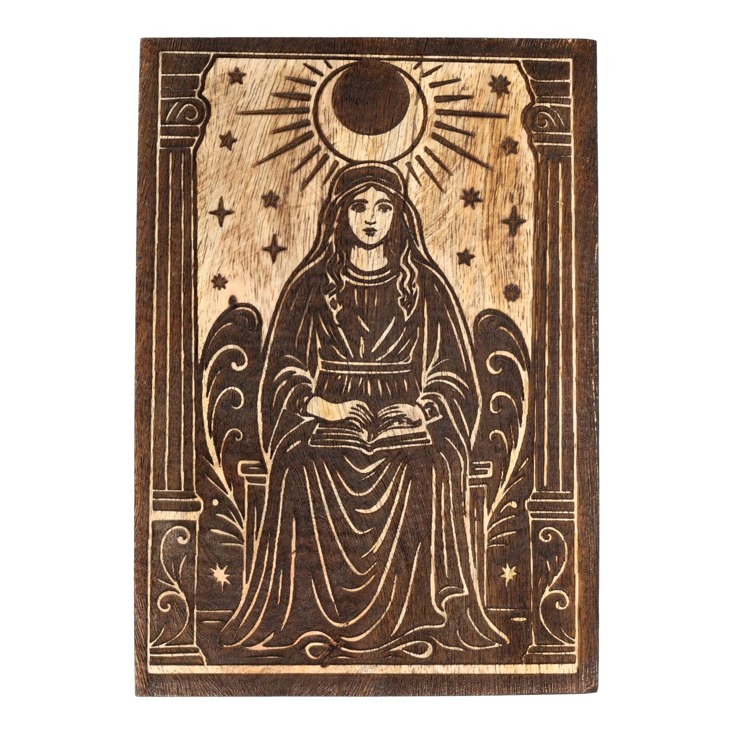 Tarotdoos Priesteres zwart mangohout