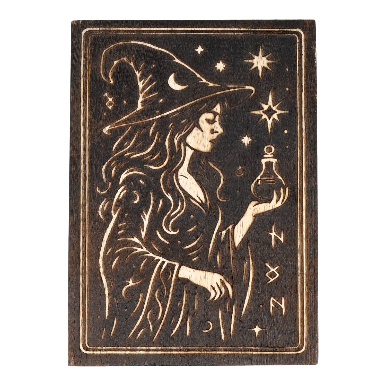 Tarotdoos de Tovenares zwart mangohout Kopen