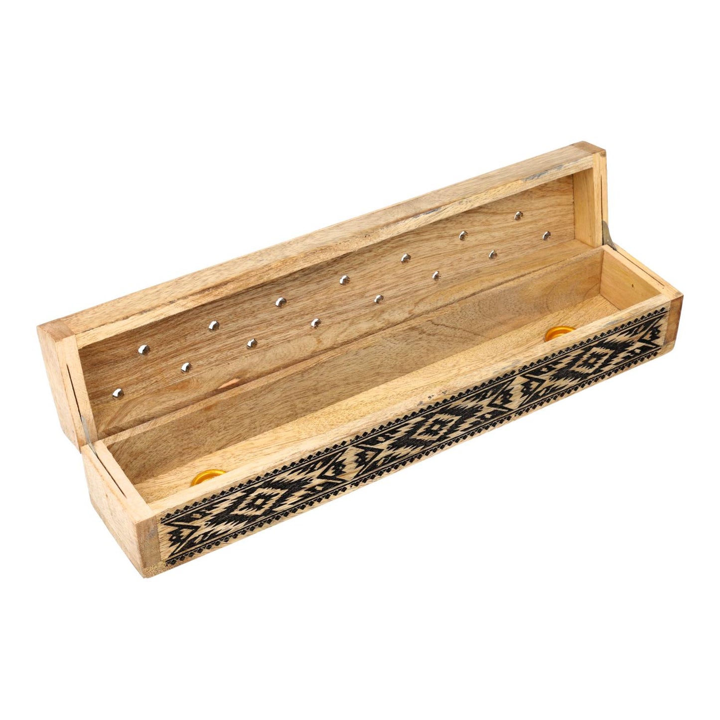 Wierookbrander kistje tribal mangohout