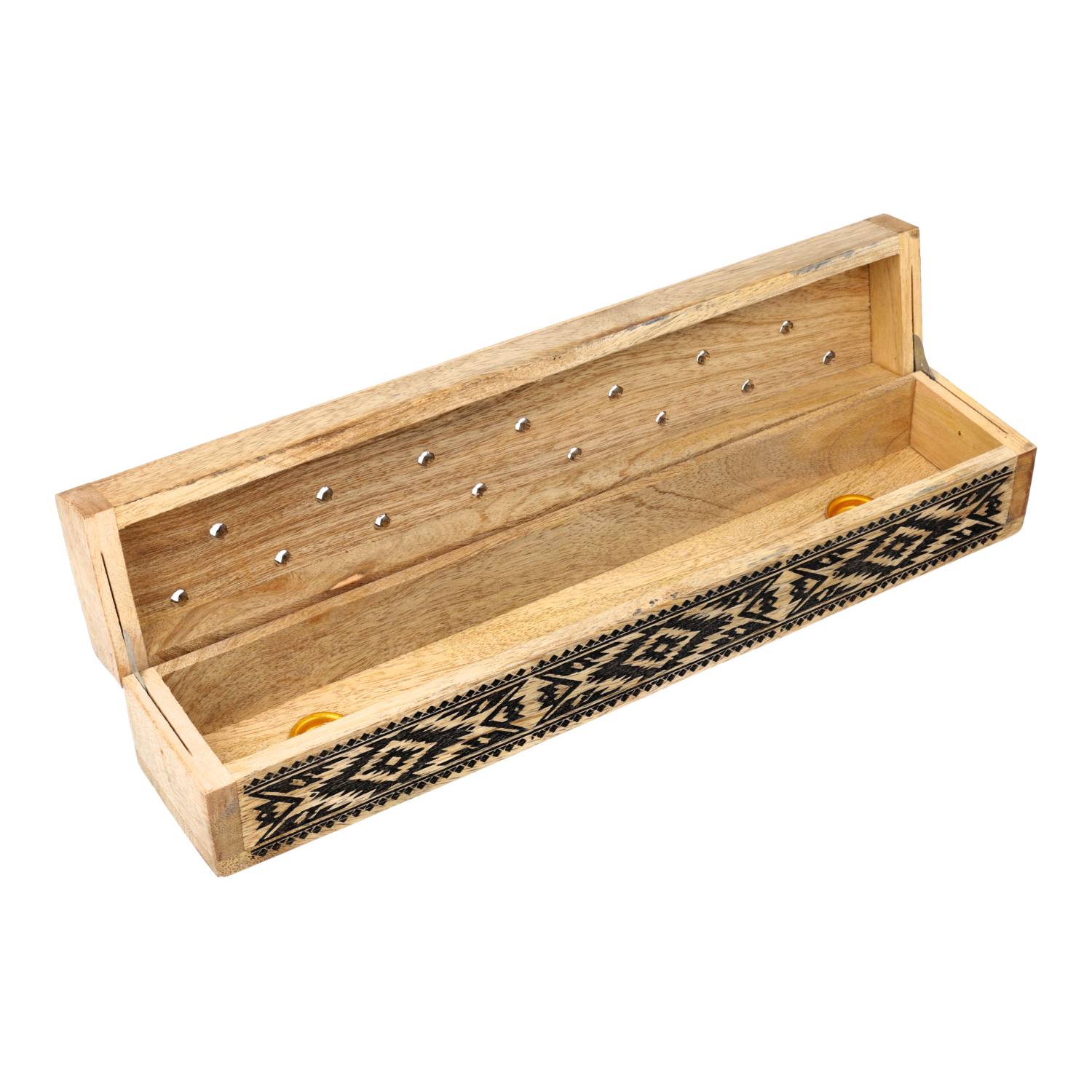 Wierookbrander kistje tribal mangohout groothandel