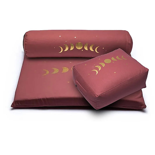 Meditation SET 6 Moon phases organic cotton (OCS)
