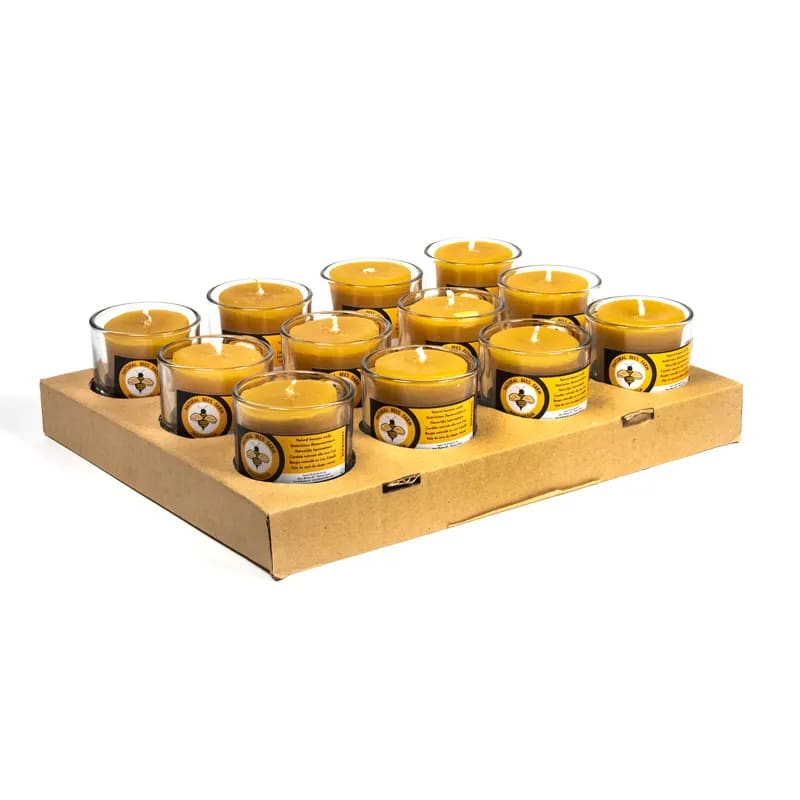Bougie votive cire d'abeille de gros