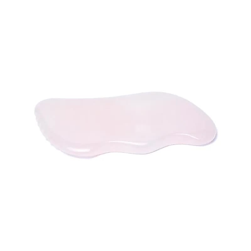 Rosenquarz Gua Sha Massage Stein Welle