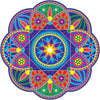 Raamsticker Zonnestraal Mandala