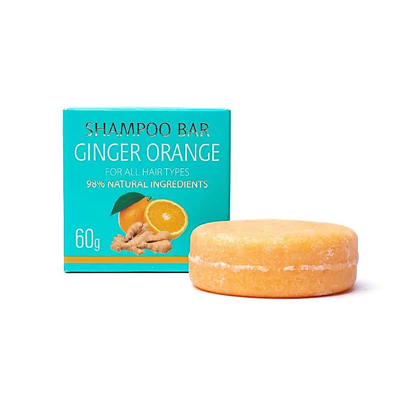 Festes natürliches Shampoo Ingwer Orange