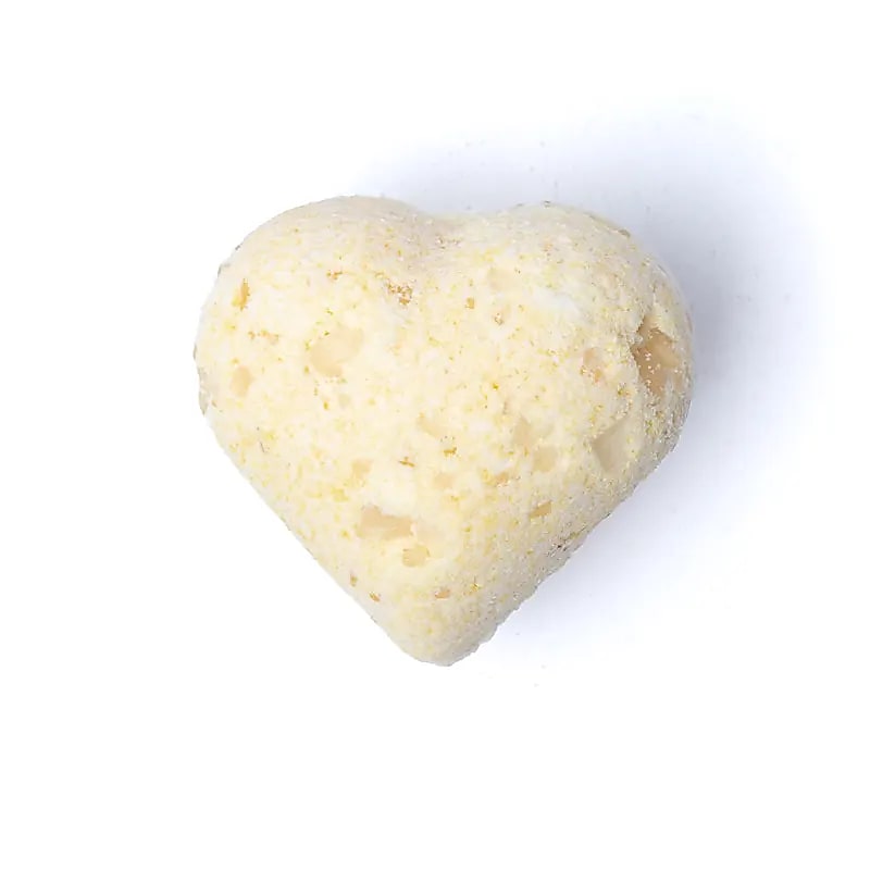 Bomba de baño corazón Miel y leche