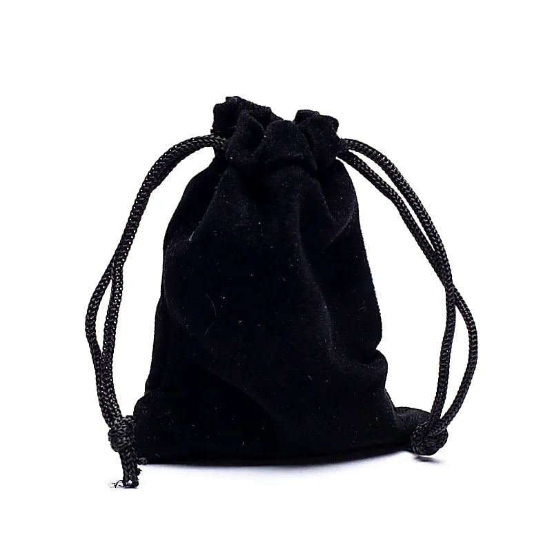 Samt-Geschenktasche schwartz XS