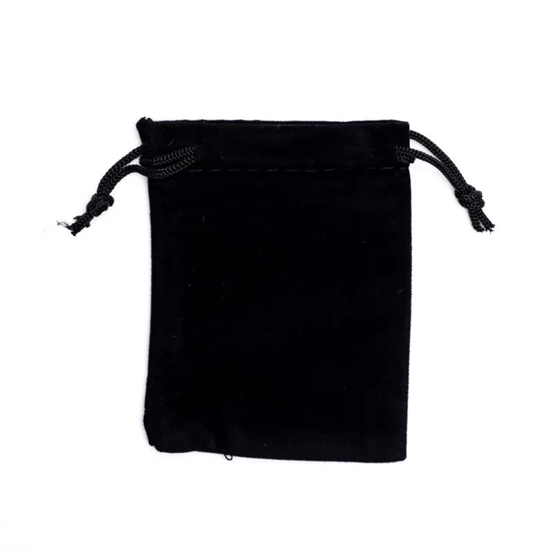 Samt-Geschenktasche schwartz XS