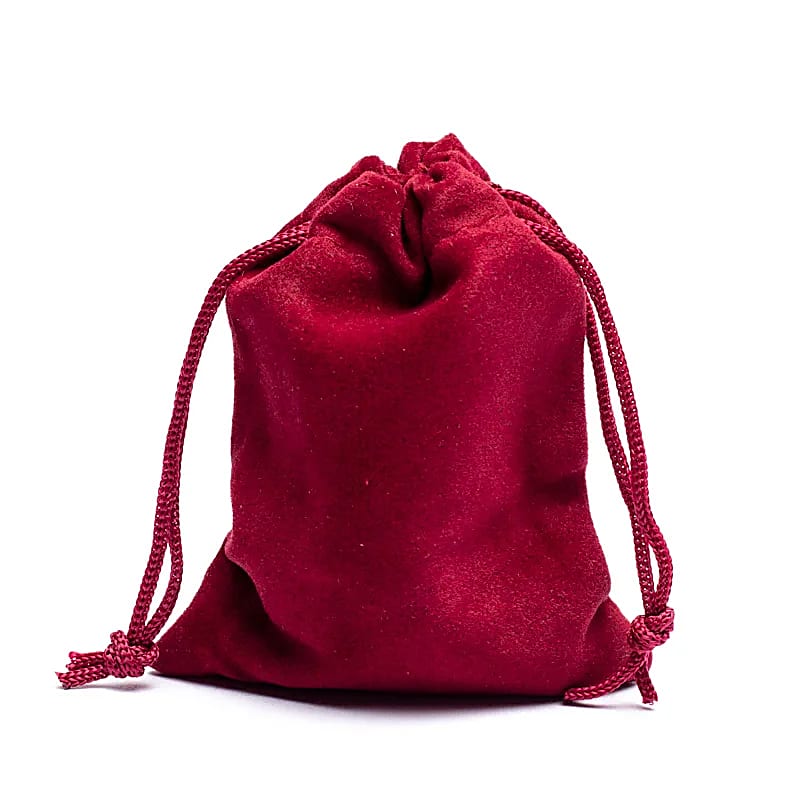 Bolsa de regalo de terciopelo burdeos XS