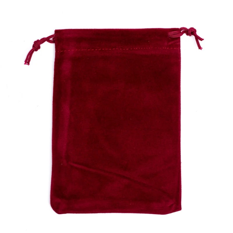 Bolsa de regalo de terciopelo burdeos S