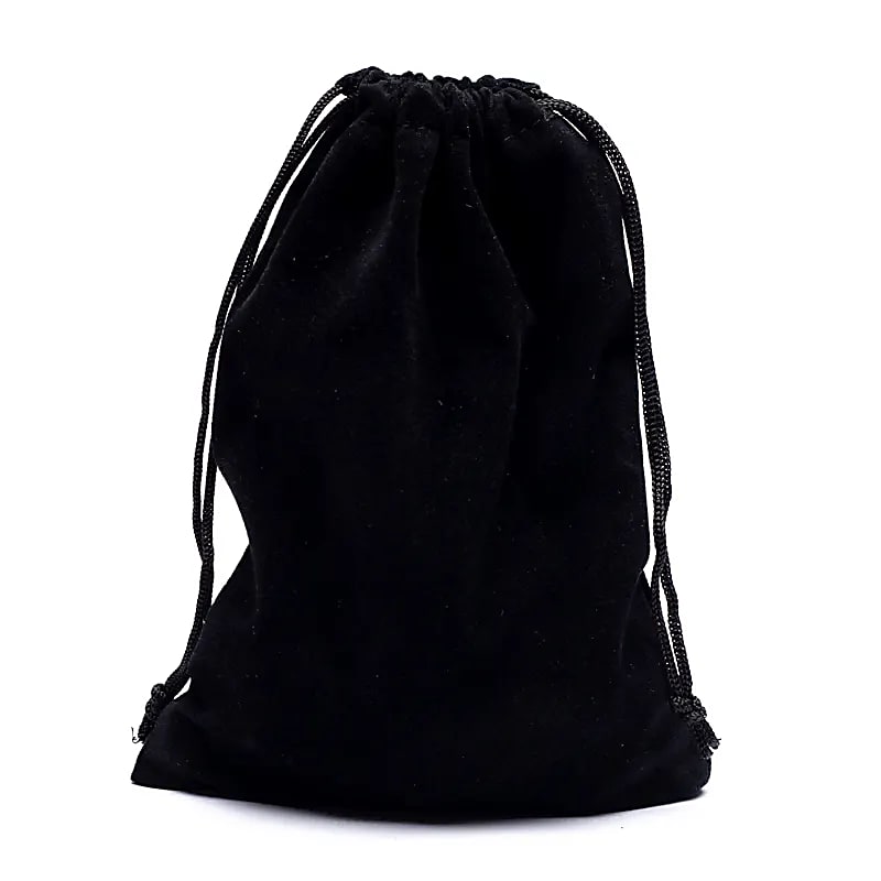Samt-Geschenktasche schwartz M