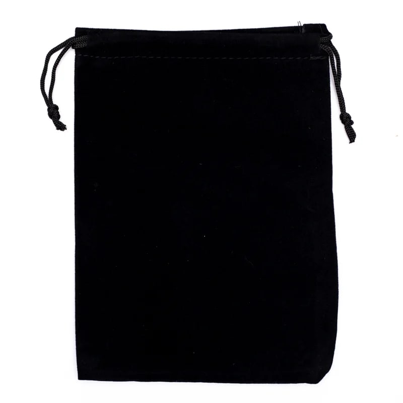 Samt-Geschenktasche schwartz M großhandel