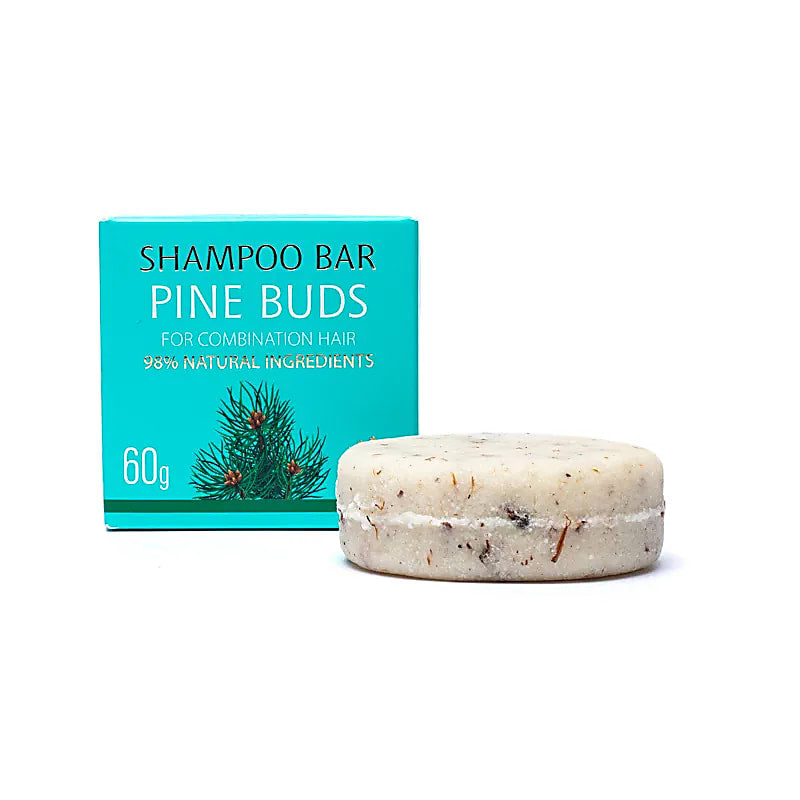 Natural shampoo bar pine buds